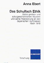 Cover-Abbildung des Buches 'Das Schulfach Ethik'