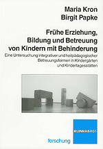 Cover-Abbildung des Buches 'Frühe Erziehung, Bildung und Betreuung von Kindern mit Behinderung'