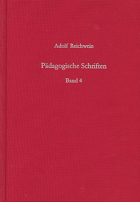 Cover-Abbildung des Buches 'Pädagogische Schriften, Band 4'