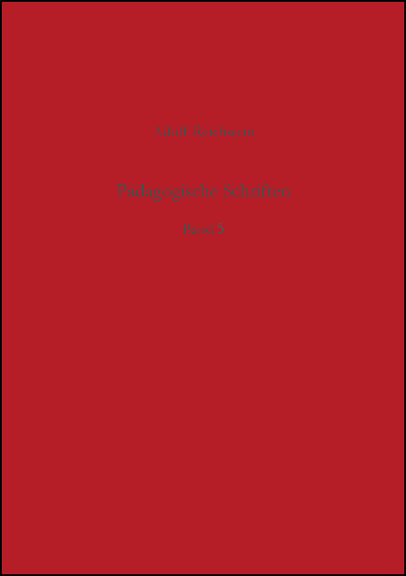Cover-Abbildung des Buches 'Pädagogische Schriften, Band 5'