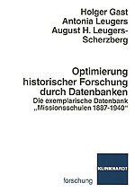 Cover-Abbildung des Buches 'Optimierung historischer Forschung durch Datenbanken'