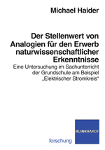 Cover-Abbildung des Buches 'Der Stellenwert von Analogien für den Erwerb naturwissenschaftlicher Erkenntnisse'