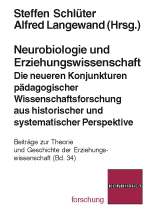 Cover-Abbildung des Buches 'Neurobiologie und Erziehungswissenschaft'
