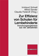 Cover-Abbildung des Buches 'Zur Effizienz von Schulen für Lernbehinderte'