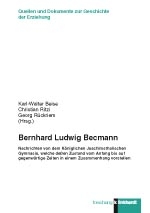 Cover-Abbildung des Buches 'Bernhard Ludwig Becmann'