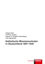 Cover-Abbildung des Buches 'Katholische Missionsschulen in Deutschland 1887 - 1940'