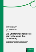 Cover-Abbildung des Buches 'Die UN-Behindertenrechtskonvention und ihre Umsetzung'
