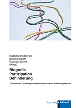 Cover-Abbildung des Buches 'Biografie - Partizipation - Behinderung'