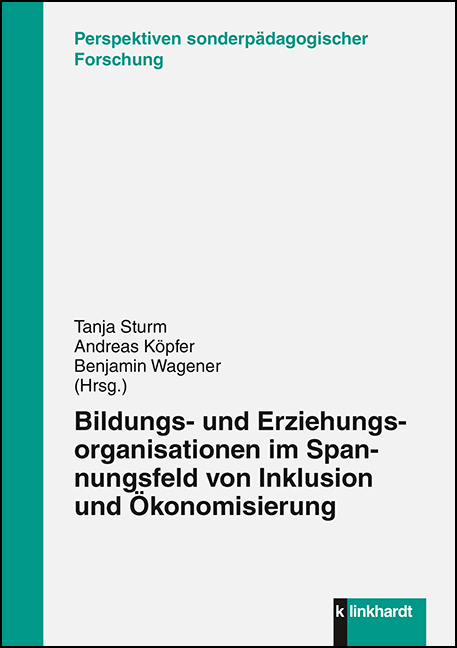 Cover-Abbildung des Buches 'Bildungs- und Erziehungsorganisatonen im Spannungsfeld von Inklusion und Ökonomisierung'