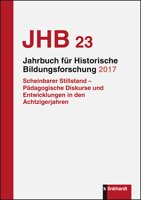 Cover-Abbildung des Buches 'Jahrbuch für Historische Bildungsforschung Band 23 (2017)'