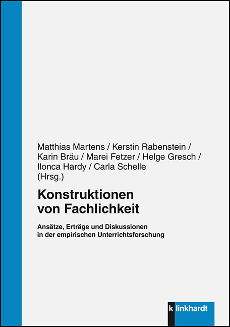 Cover-Abbildung des Buches 'Konstruktionen von Fachlichkeit'