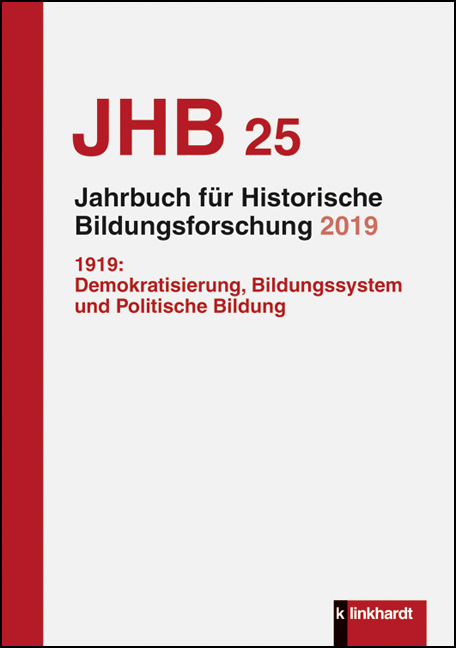 Cover-Abbildung des Buches 'Jahrbuch für Historische Bildungsforschung Band 25 (2019)'