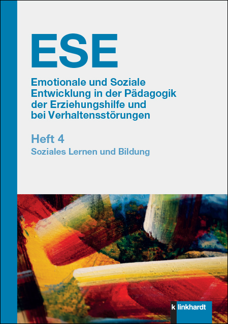 Cover-Abbildung des Buches 'ESE Emotionale und Soziale Entwicklung in der Pädagogik der Erziehungshilfe und bei Verhaltensstörungen, Heft 4'