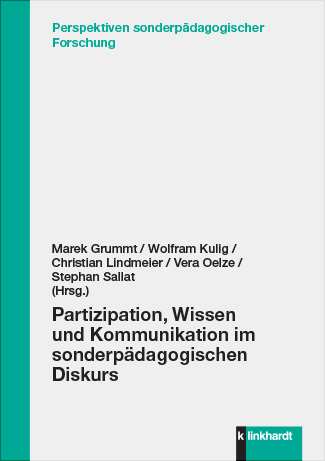 Cover-Abbildung des Buches 'Partizipation, Wissen und Kommunikation im sonderpädagogischen Diskurs'