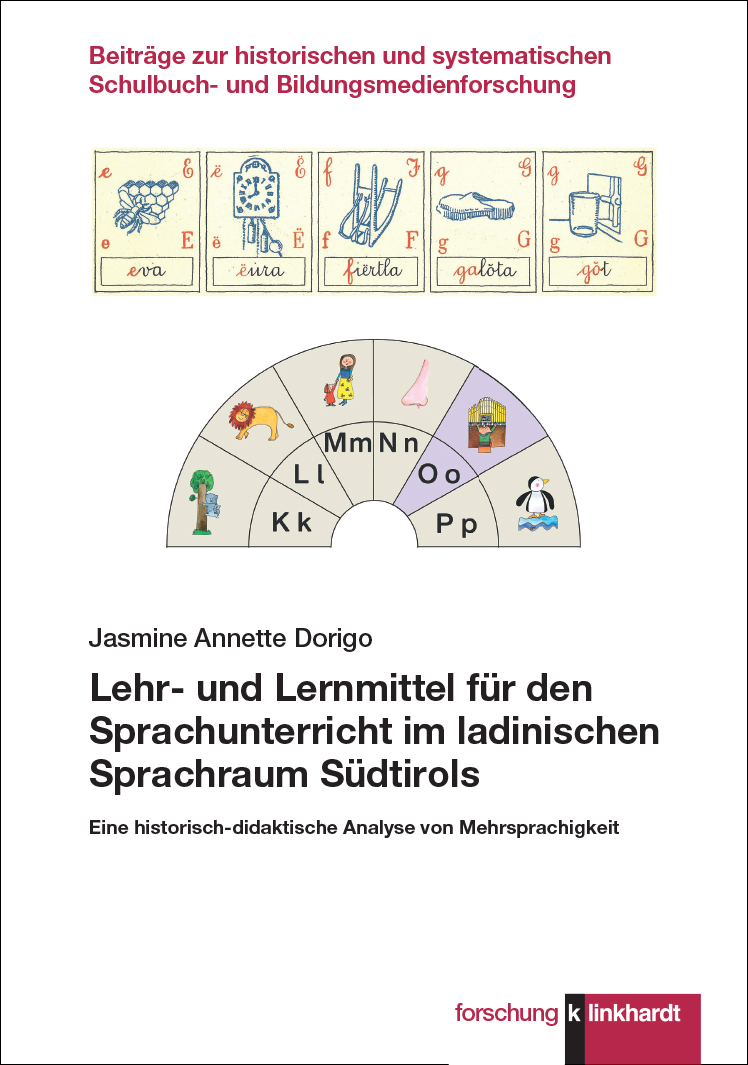 Cover-Abbildung des Buches 'Lehr- und Lernmittel für den Sprachunterricht im ladinischen Sprachraum Südtirols'