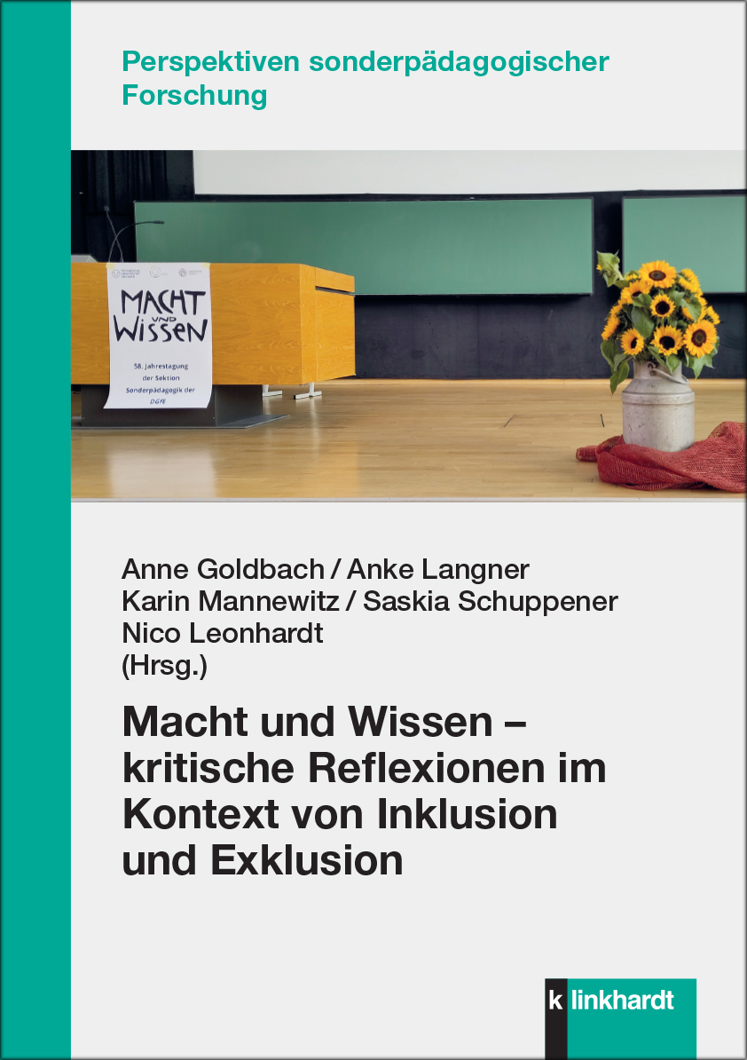Cover-Abbildung des Buches 'Macht und Wissen ‒ kritische Reflexionen im Kontext von Inklusion und Exklusion'