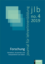 Cover-Abbildung des Heftes 'jpb 04/2019: Forschung. Verstehen, Auswerten und Interpretieren von Daten'