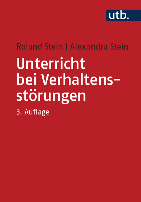Cover-Abbildung des Buches 'Unterricht bei Verhaltensstörungen'